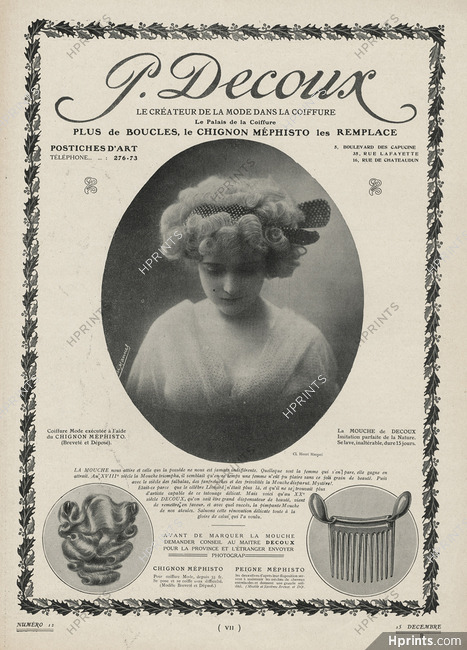 Decoux (Hairstyle) 1912 Wig