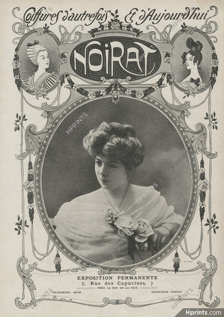 Noirat (Hairstyle) 1907 Wig