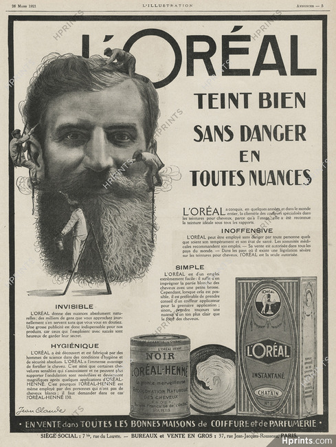 L'Oréal 1921 Dyes for hair, Jean Claude (L)