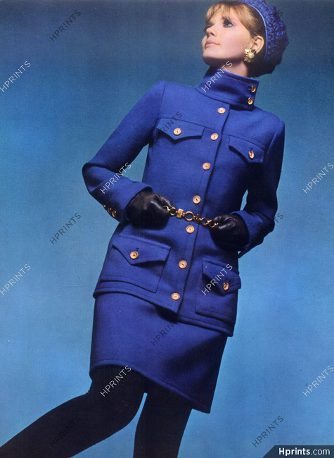 Yves Saint-Laurent (Couture) 1967 Photo J.L Guégan, Racine