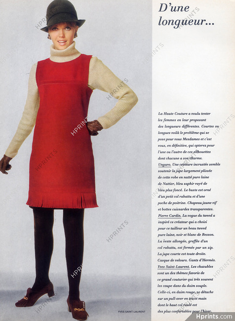 Yves Saint-Laurent (Couture) 1967 "Chasuble en daim"