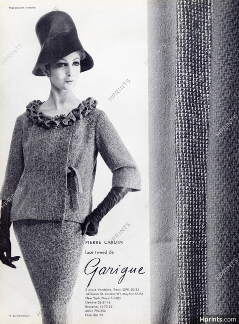 Pierre Cardin (Couture) 1960 Garigue (fabric)