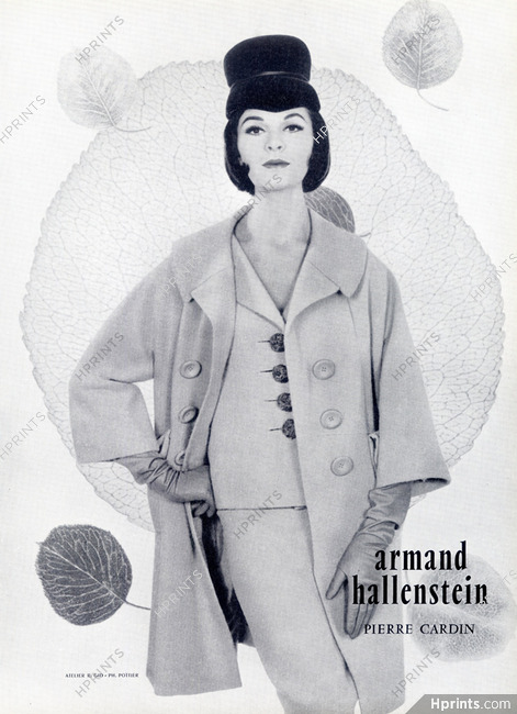 Pierre Cardin (Couture) 1960 Coat, Photo Philippe Pottier, Armand Hallenstein