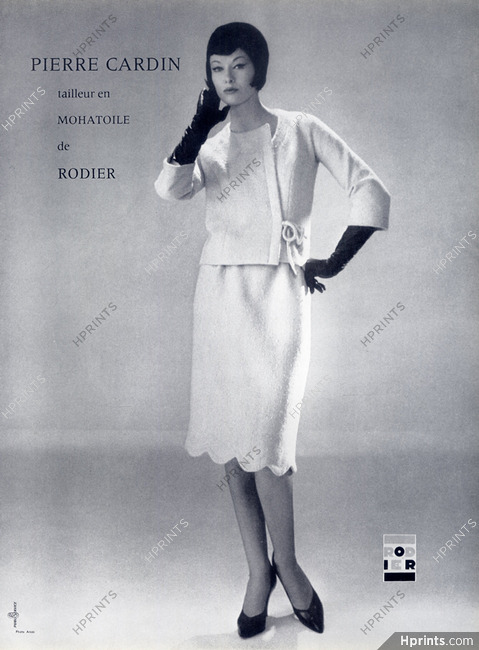 Pierre Cardin (Couture) 1960 Photo Guy Arsac, Rodier