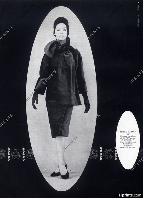 Pierre Cardin (Couture) 1960 Coat, Photo Ginsbourger, Cosserat