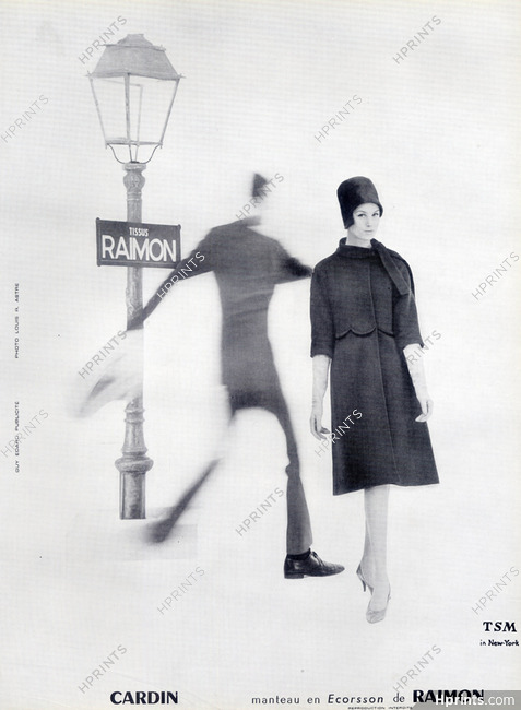 Pierre Cardin (Couture) 1960 Coat, Photo Louis Astre, Raimon