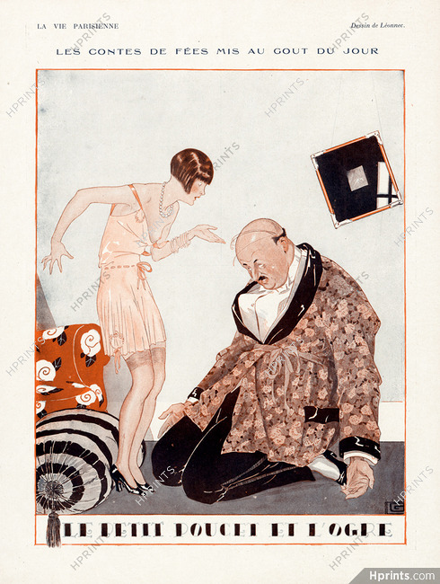 Léonnec 1924 "Le Petit Poucet et l'Ogre" Les Contes de Fées mis au gout du Jour, Lingerie