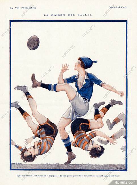 Georges Pavis 1924 Footballeuses, Soccer player Women's Sports
