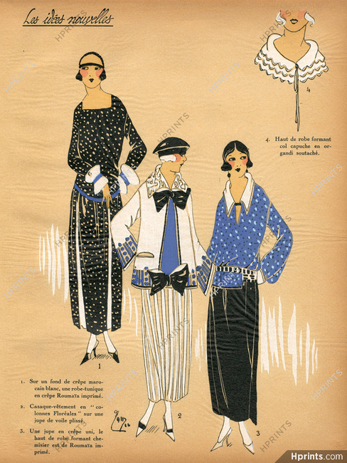 1922 Les Idées Nouvelles de la Mode - Très Parisien, Summer Dress