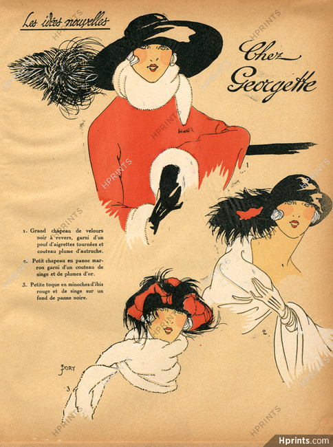 1922 Les Idées Nouvelles de la Mode - Très Parisien, Georgette, J. Dory