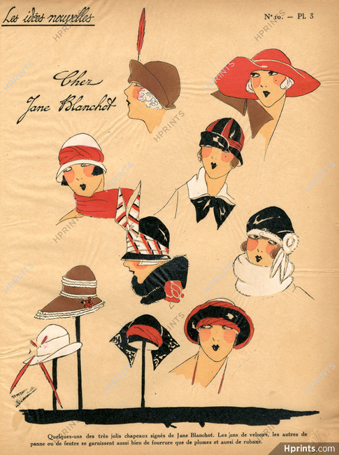 1922 Les Idées Nouvelles de la Mode - Très Parisien, Jane Blanchot