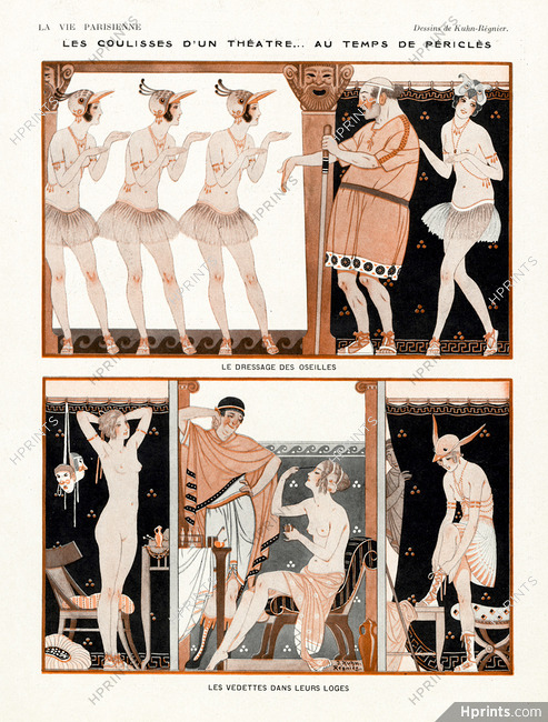 Kuhn-Régnier 1923 Les Coulisses d'un Théâtre.. au temps de Périclès, Theatre Costumes