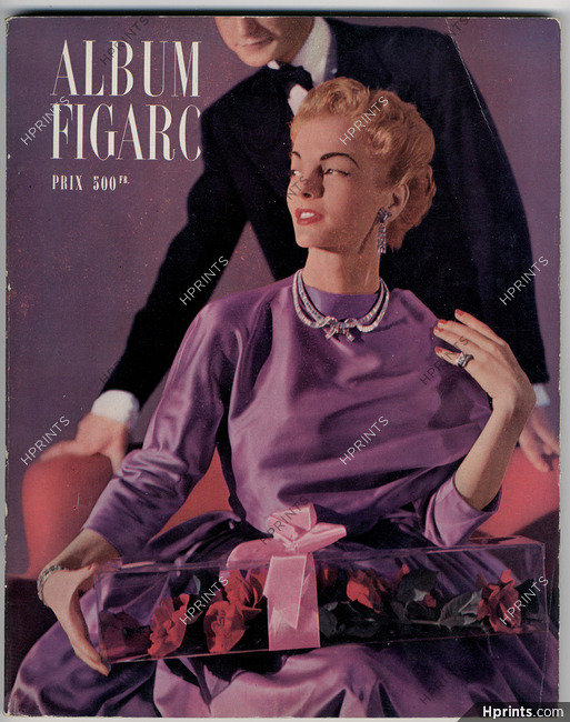 Album du Figaro 1951 N°33, Balenciaga, Boucheron, Lachaume (floristry)