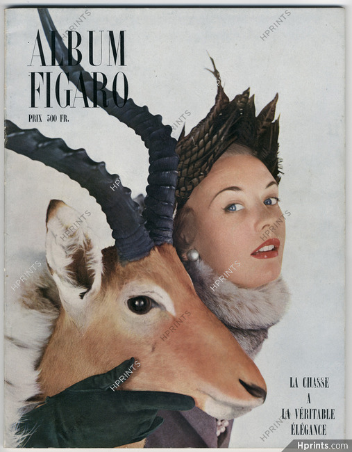 Album du Figaro 1950 N°26, Jacques Fath (hat), Photo Henry Clarke