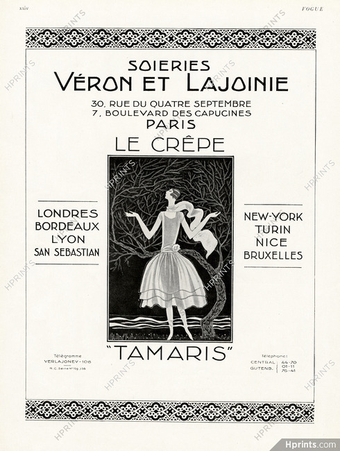 Véron et Lajoinie (Silks) 1928