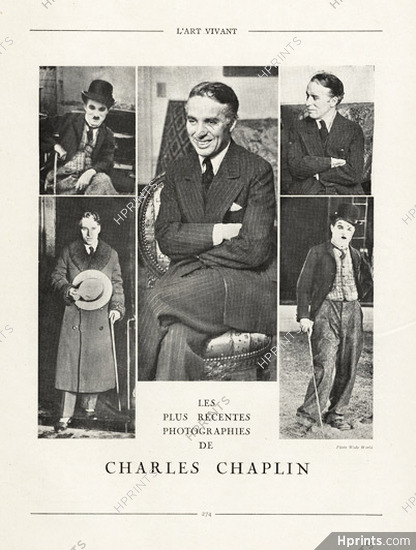 Les Plus Récentes Photographies de Charlie Chaplin 1927