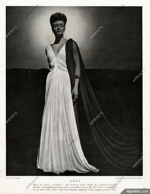 Grès 1945 Evening Gown, Van Cleef & Arpels, Photo Arik Nepo