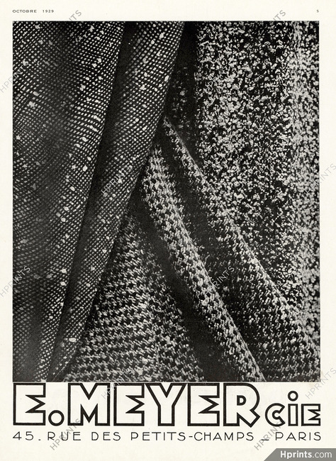 E. Meyer & Cie 1929 Lainages