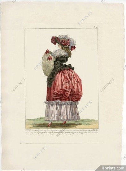 Galerie des Modes et Costumes Français 1912 Francois Watteau, Emile Lévy Editor "La Nymphe à la taille légère"