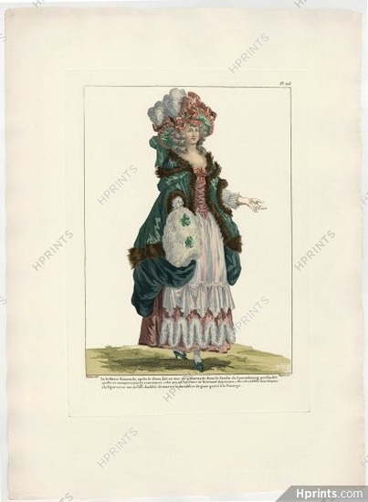 Galerie des Modes et Costumes Français 1912, Francois Watteau, Emile Lévy Editor "Tablier à la panurge"