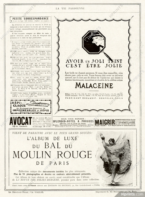 Malaceïne 1923