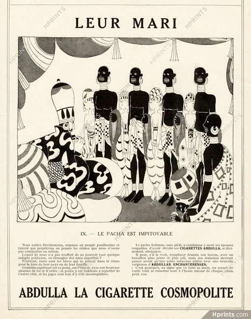 Abdulla 1924 Leur Mari n°9, Le Pacha est Impitoyable