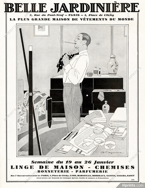 Belle Jardinière 1929 Dandy, Men's Clothing, G. Cazenove