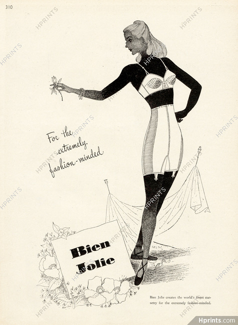 Bien Jolie 1946 Brassiere, Girdle