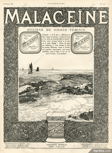 Malaceïne 1921 Sea side