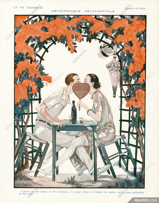 Georges Pavis 1925 Lovers, Kiss