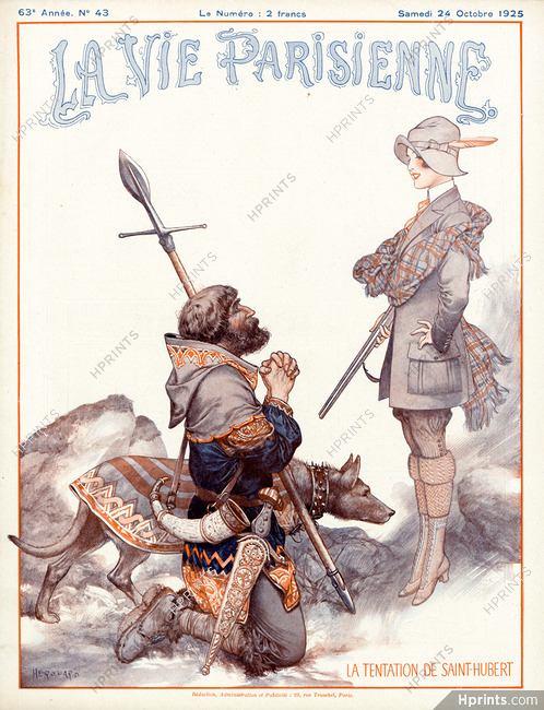 Hérouard 1925 La Tentation de Saint-Hubert, Huntress