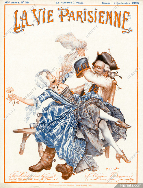 Hérouard 1925 18th Century Costumes, La Vie Parisienne Cover