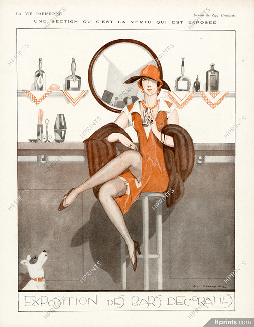 Zyg Brunner 1925 Exposition Des Bars Décoratifs, Cocktail Bar