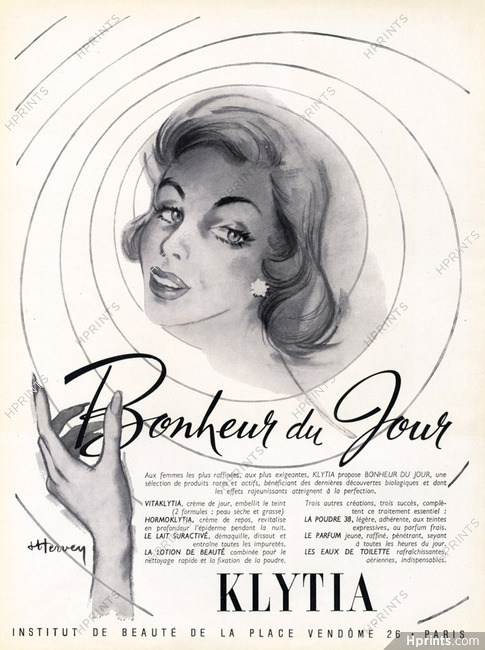 Klytia - Institut de Beauté (Cosmetics) 1952 Jean Hervey