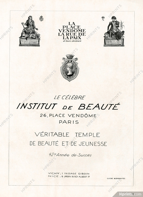 Klytia - Institut de Beauté (Cosmetics) 1937 Place Vendôme