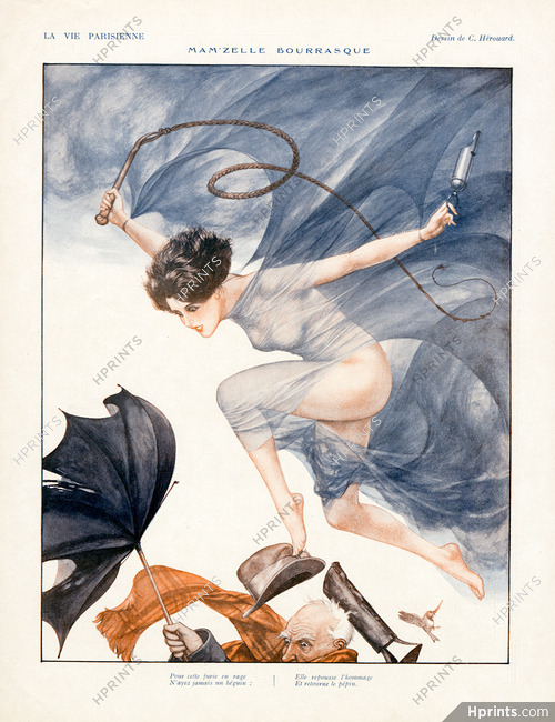 Chéri Hérouard 1926 Mam'zelle Bourrasque, Miss Gust, Sexy Girl