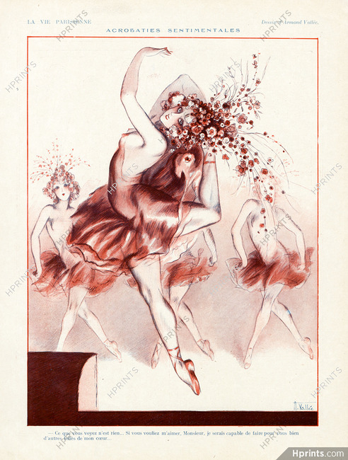 Armand Vallée 1926 Acrobaties Sentimentales, Dancer, Chorus Girl