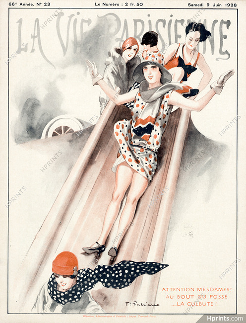 Fabiano 1928 The Slide, La Vie Parisienne Cover