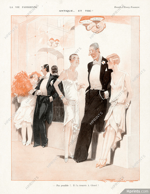 Henry Fournier 1928 Diner Party