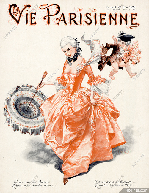 Hérouard 1929 Les Tendres Boutons de Rose, La Vie Parisienne cover