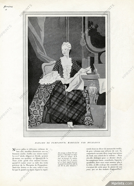 Ducharne 1920 "Madame De Pompadour" Charles Martin