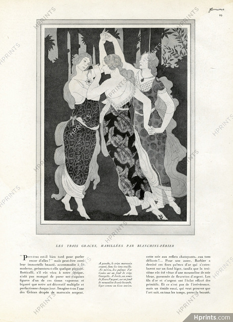 Bianchini Férier 1920 "Les trois Grâces", Charles Martin
