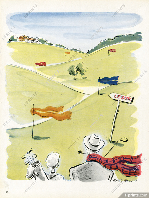 Lesur 1948 Régis Manset, Golfeur