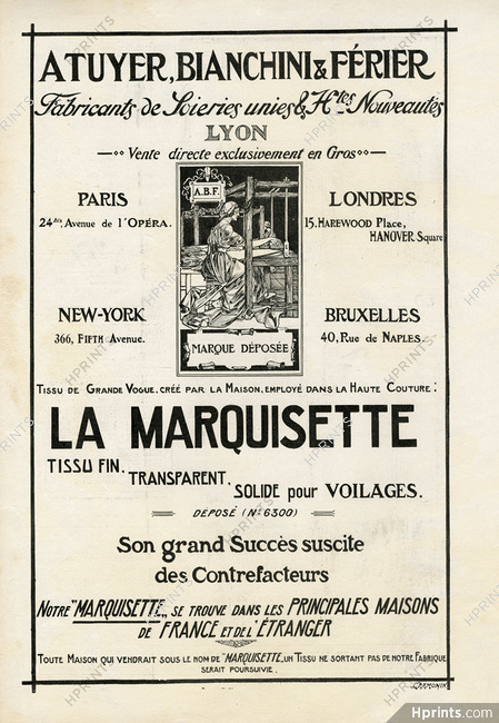 Atuyer Bianchini Férier 1911 "La Marquisette"