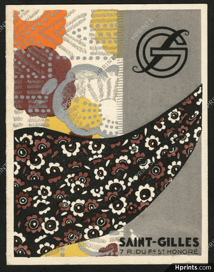 Saint Gilles (Fabric) 1920s, Invitation Card