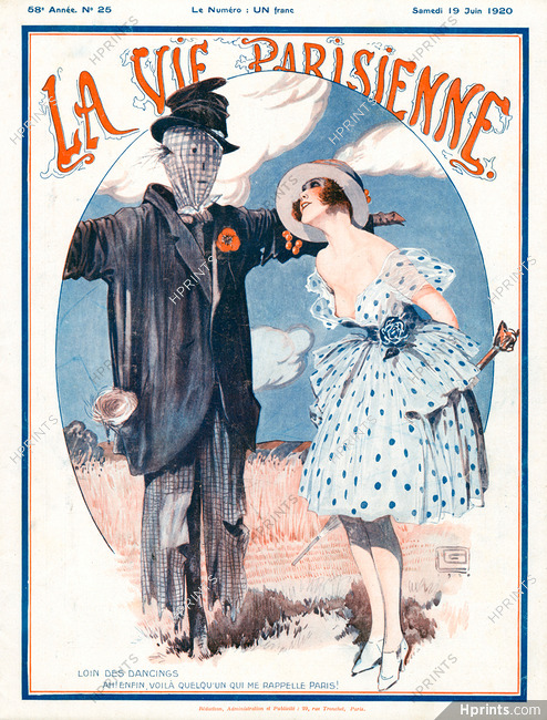 Léonnec 1920 Scarecrow, La Vie Parisienne Cover