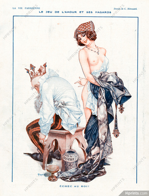 Hérouard 1920 ''Echec au roi'' topless