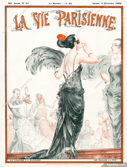 Hérouard 1922 La Course Aux Plaisirs, Lipstick, Dancer