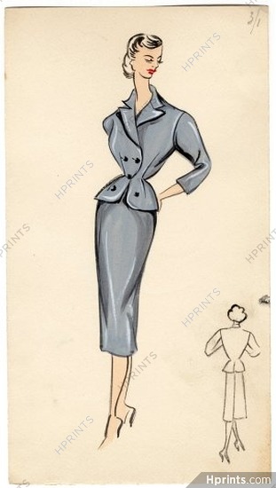 Robert Piguet 1943 Suit