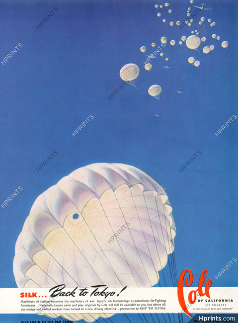 Cole of California 1943 Parachute
